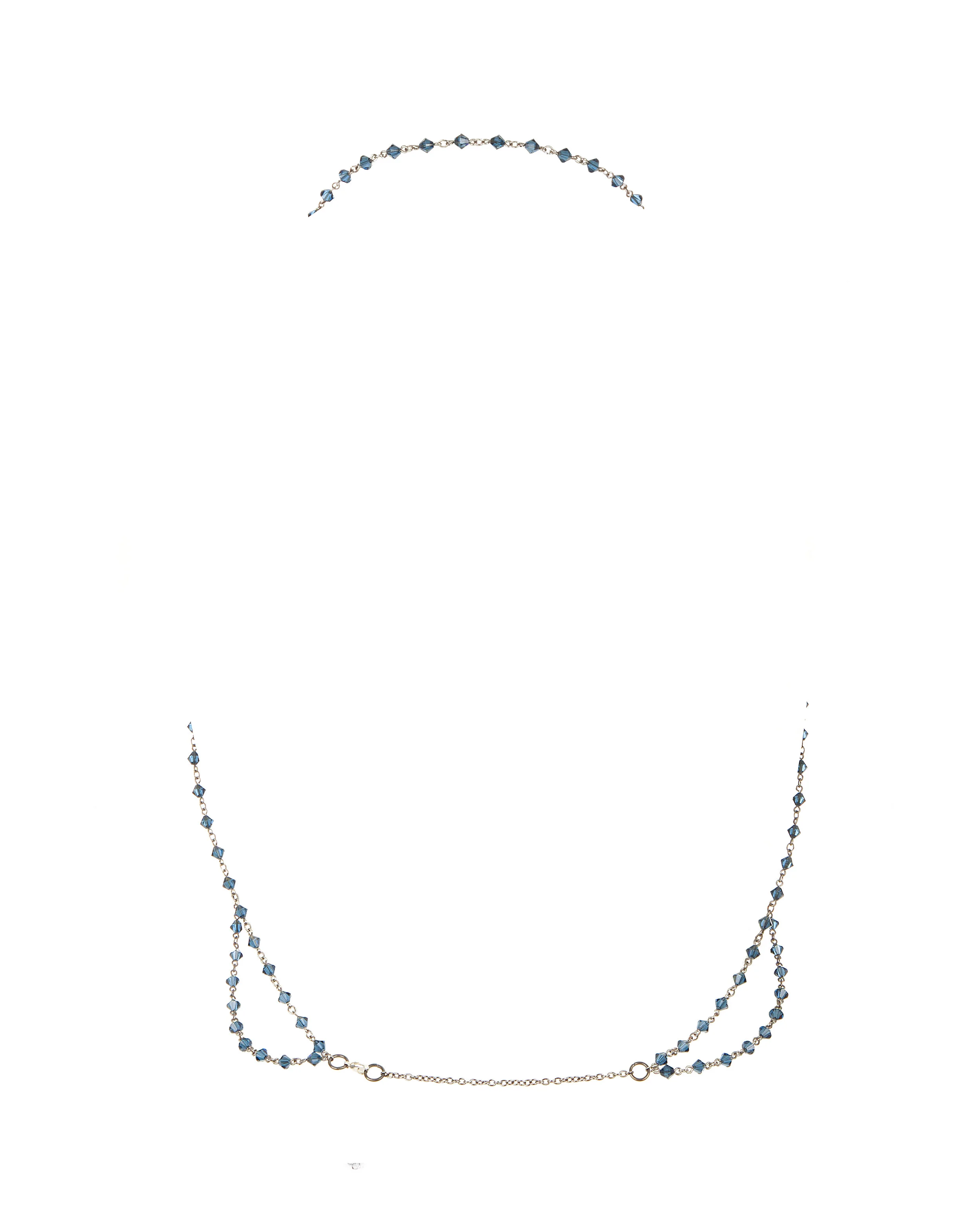 SWAROVSKI CRYSTAL CHAIN BRA — FANNIE SCHIAVONI